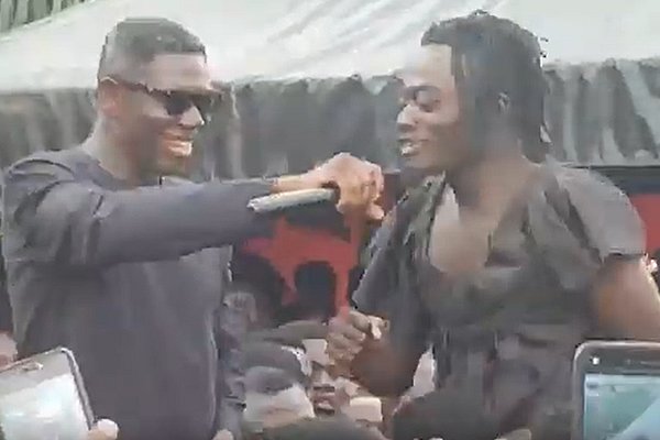 End of Beef? Agya Koo And Lilwin Unites and Perform Together