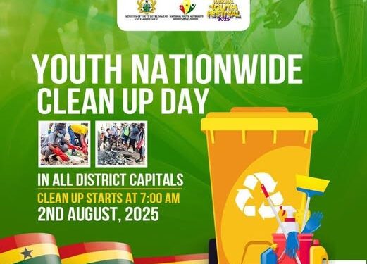 NYA Boss Osman Ayariga Rallies Ghanaian Youth for August 2 Clean-Up Exercise as Part of National Youth Festival