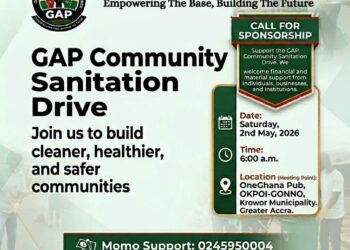 GRASSROOTS ALLIANCE FOR PROGRESS (GAP) ANNOUNCE DATE FOR THEIR SANITATION DRIVE (2nd May)