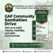 GRASSROOTS ALLIANCE FOR PROGRESS (GAP) ANNOUNCE DATE FOR THEIR SANITATION DRIVE (2nd May)