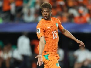Ivory Coast winger Amad Diallo celebrates after scoring a late winning goal against Ecuador during a FIFA World Cup Group E match in Philadelphia. The strike secured a 1-0 victory and ended Ecuador's 19-match unbeaten run.