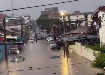 Accra Flooded After Hours of Downpour; Commuters Stranded Across Key Routes