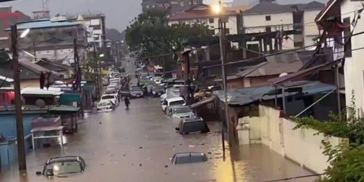 Accra Flooded After Hours of Downpour; Commuters Stranded Across Key Routes