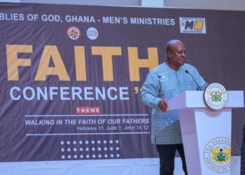 Mahama Urges Men to Lead with Faith, Integrity and Character