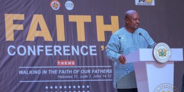 Mahama Urges Men to Lead with Faith, Integrity and Character